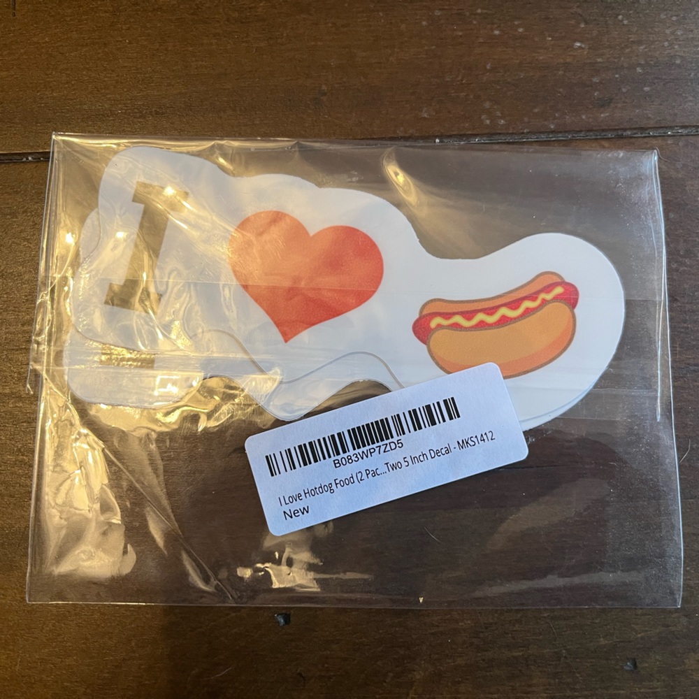 I love Hotdogs Stickers